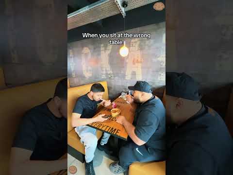 She sat down at the wrong table #funny #amazing #funnyvideos #fyp #reaction