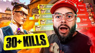 NADESHOT GOES CRAZY IN VALORANT RANKED WITH 30+ KILLS (INSANE)