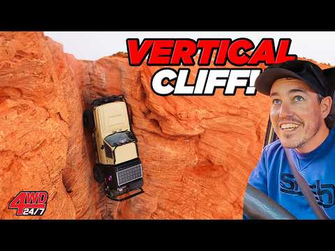 SCARIEST & STEEPEST 4WD TRACK we've EVER DRIVEN! DRIVELINE EXPLOSION in Sand Hollow, UTAH USA