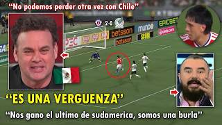 "CHILE NOS HUMILLO" PERIODISTAS MEXICANOS EXPLOTAN tras DERROTA ante CHILE VS MEXICO 2-0 HOY