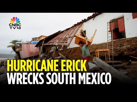 YouTube video thumbnail: Hurricane Erick Has Now Been Downgraded To A Category 1 Tropical Storm 