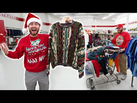 I Found A $300 Sweater In The Thrift Store! A Trip to the Thrift Christmas Special!