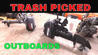 2 Free Small outboard Boat engines, Can They Be Saved?