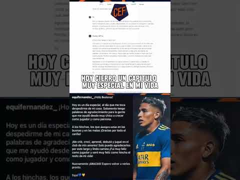 ¿Equi Fernandez se despidió de Boca Utilizando ChatGPT?