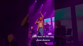 don't leave me this way O2 indigo 19/3/26 Jason Donovan