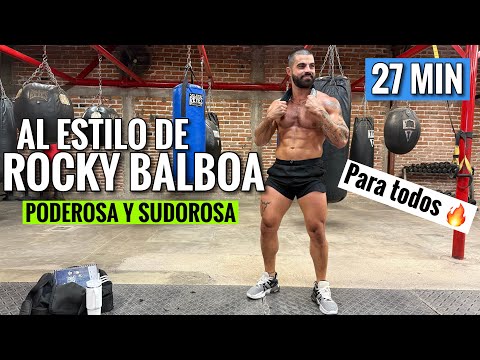 Ejercicio al Estilo de Rocky BALBOA (28 Minutos) Cardio En Casa Para Definirse y quemar grasita