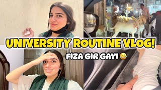 University Routine Vlog😍| Fiza Got Injured🤕| Outing With Bhai🤓| Try New Pizza😋| PK GIRLS 