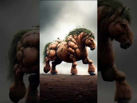PART 5 जानवरों का अजब मेल: मिलाकर देखते है कैसे दिखेंगे! #shorts #hybrid #animals (Horse, Potato)