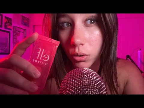 ASMR | Sticky Finger Tip Tapping and Mouth Sounds