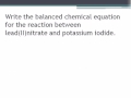 Displacement Reactions and Balancing Equations