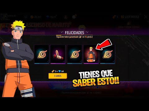 SE PUEDE GANAR LA TORRE DE TOKENS ASPECTO NARUTO CON SOLO 1000 DIAMANTES TRUCO FREE FIRE