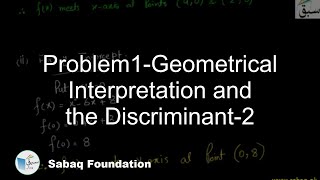 Problem1-Geometrical Interpretation and the Discriminant-2