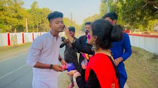Happy Holi 😍❤️💙🖤 Bashonto Utsav Mein Jakar Jo Hua😁😅 || ab Avik || @akabrothers