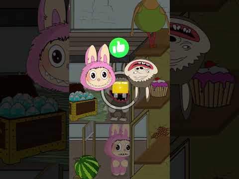 Labubu y Hamud Habibi en la casa de Granny - encontró la llave y se fue en coche