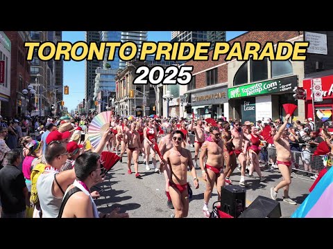 Toronto Pride Parade 2025 | Huge Crowds on Yonge Street Walk