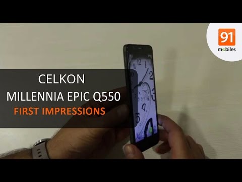(ENGLISH) Celkon Millennia Epic Q550: First Look - Hands on - Price