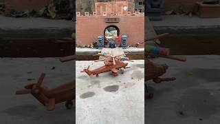 Wow मिल गया Helicopter 🤩😍~ mini wood toy- woodworking art skill/wood hand #shorts