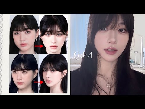 2년간의 얼굴 변화 Q&A ꕤ*.ﾟ | 얼굴 부위별 시술, 젖살 빠지는 과정, 메이크업,스타일링