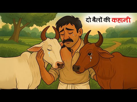 दो बैल की अनोखी कहानी | Cow Emotional Story | Hindi Kahani | Cartoon
