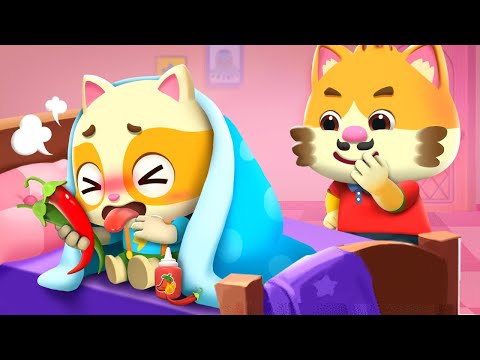 こっそりたべちゃだめ！ | 子供の歌メドレー | 子どもの歌 | 童謡 | ネコネコファミリー | MeowMi Family Show