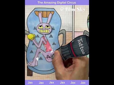 The Amazing Digital Circus🎪 #jax don't be a bad guy⭐️POP THE PIMPLES#종이놀이 #asmr #紙遊び #craft