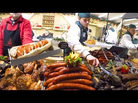 The BEST Christmas Street Food Market in Europe! Budapest, Hungary