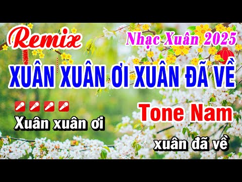 Karaoke Xuân Xuân Ơi Xuân Đã Về Remix Căng Đéc Nhạc Xuân 2025 | Hoài Phong Organ