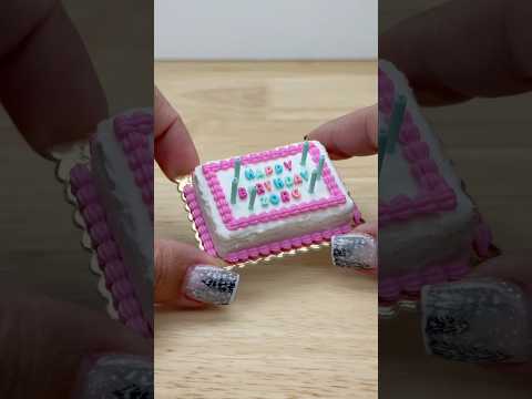 Make a mini Happy Birthday cake with me!! 🎂 #miniversemakeitmini