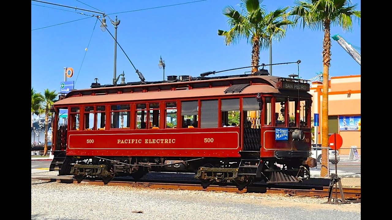 San Pedro Red Car Pacific Electric Trolley - CoasterFan2105
