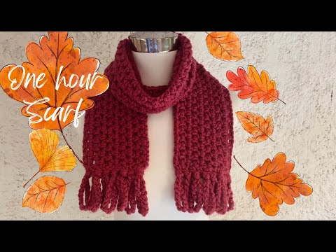 1-Hour Chunky Crochet Scarf Challenge 🧶💨 | Last Minute