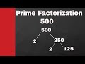 Prime Factorization and Factor Trees