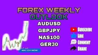 FOREX WEEKLY OUTLOOK | FOREX STRATEGY | NAS100, GER30, AUDUSD, GBPJPY | #forextrading