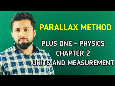 Part 4 || PLUS ONE PHYSICS || CHAPTER 2 || PARALLAX ||...