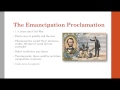 Emancipation Proclamation Key Concepts