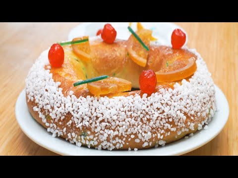 Brioche couronne minute à la fleur d'oranger rapide et très facile à faire à la maison.