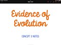 Evolutionary Biology Concepts Assessment