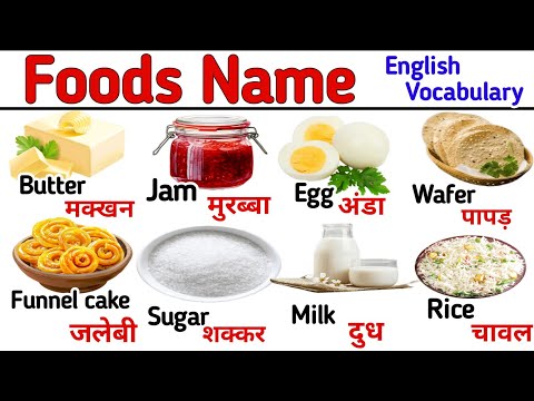 Food Names | Food Vocabulary for Kids |Food Names in English | Name of food #foodnames