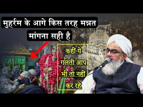 Muharram Ke Aage Mannat Mangna Sahi Hai Ya Galat Sunlo | Maulana Shakir Ali Noori #muharram