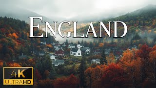 FLYING OVER ENGLAND (4K Video UHD) - Calming Piano Music With Stunning Nature Film For Relaxation