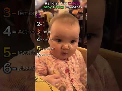 Ranking The Cutest Baby Eating Moments #ranking #baby #cute