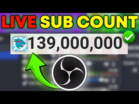 How To Add Live Subscriber Count in OBS *UPDATED* (Fast 2025)