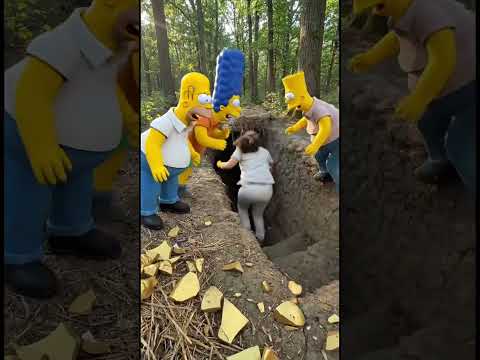 simpsons family comes in real