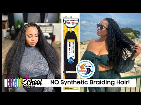 100% Human Hair Boho Braids 🚫 NO Braiding Hair 🚫 Ft. Freetress Braid Wet & Wavy Bulk