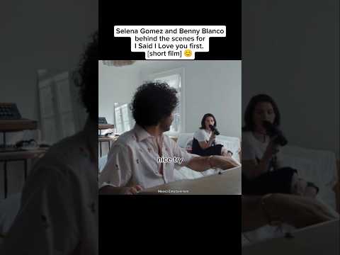 Not Selena and Benny whispering to each other๐ #selenagomez #bennyblanco #couple #isilyf #song #fyp