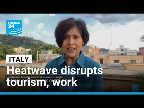YouTube video thumbnail: Italy's Heatwave Disrupts Tourism, Outdoor Work and Schools