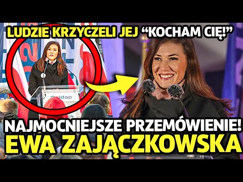 EWA ZAJACZKOWSKA TYMI SŁOWAMI WGNIOTŁA W ZIEMIĘ TRZASKOWSKIEGO I NAWROCKIEGO! ZWROT AKCJI NA WIECU!