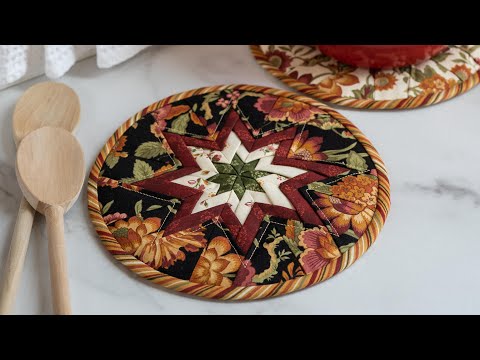 Making Folded Star Hot Pads from Plum Easy Patterns |...
