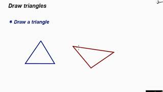 Draw triangles using attributes