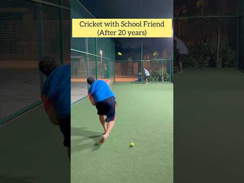 Meeting an old friend for a one over cricket match