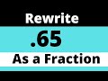 Understanding Fractions from Decimals